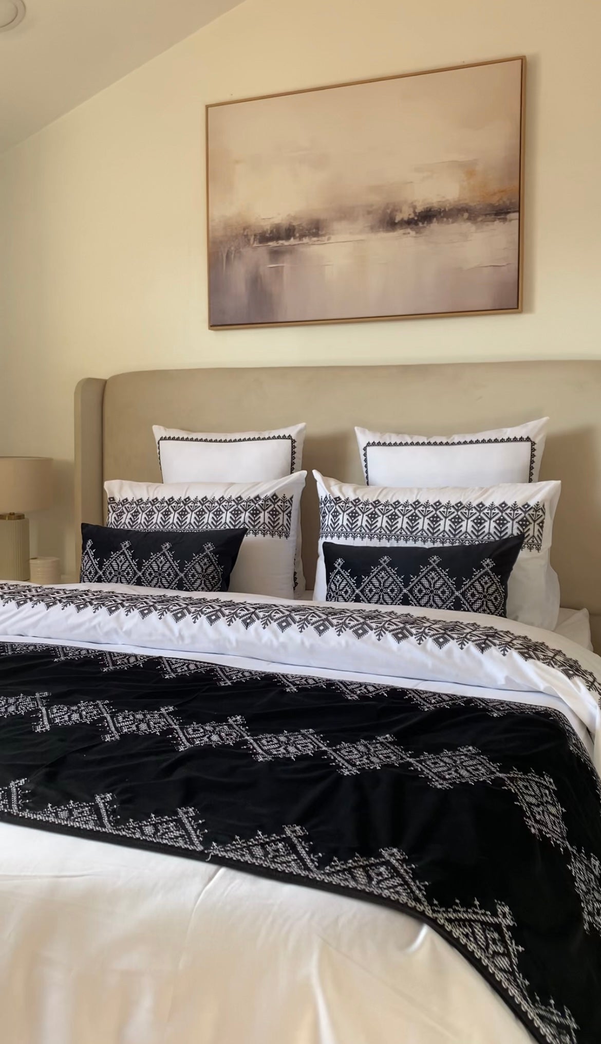 Parure "Henna" en Drap Plat (Noire)