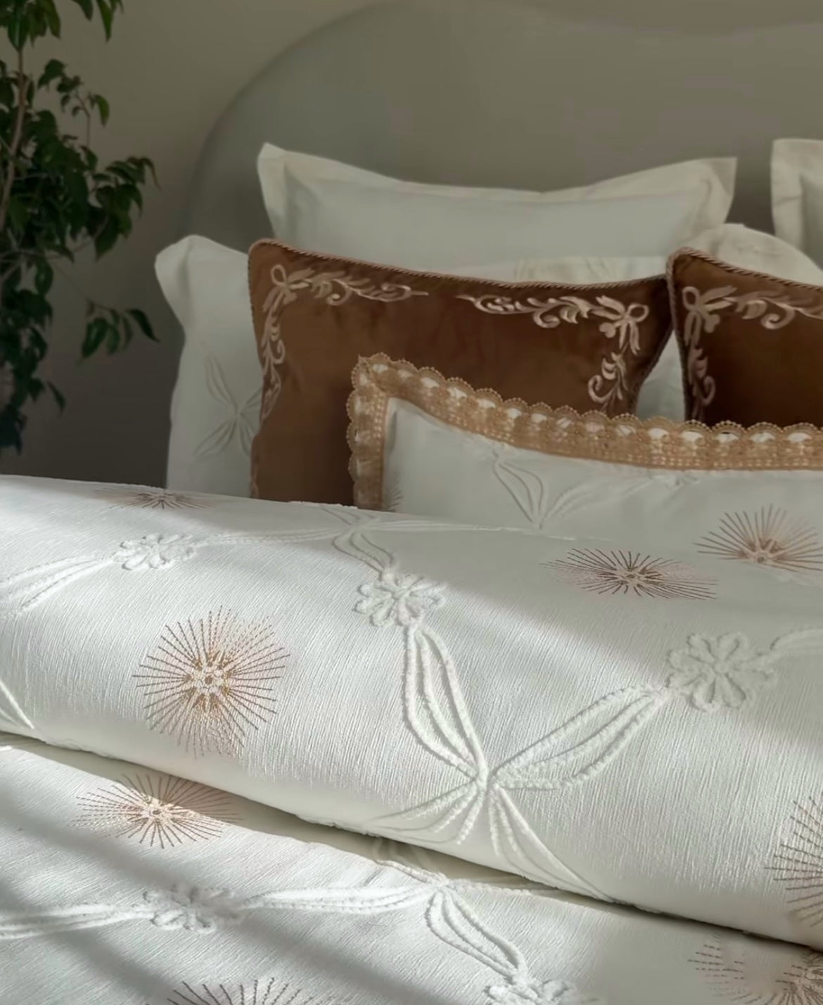 Couvre lit en piqué royal