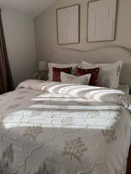 Couvre lit « Florence » en piqué royal (Taupe)
